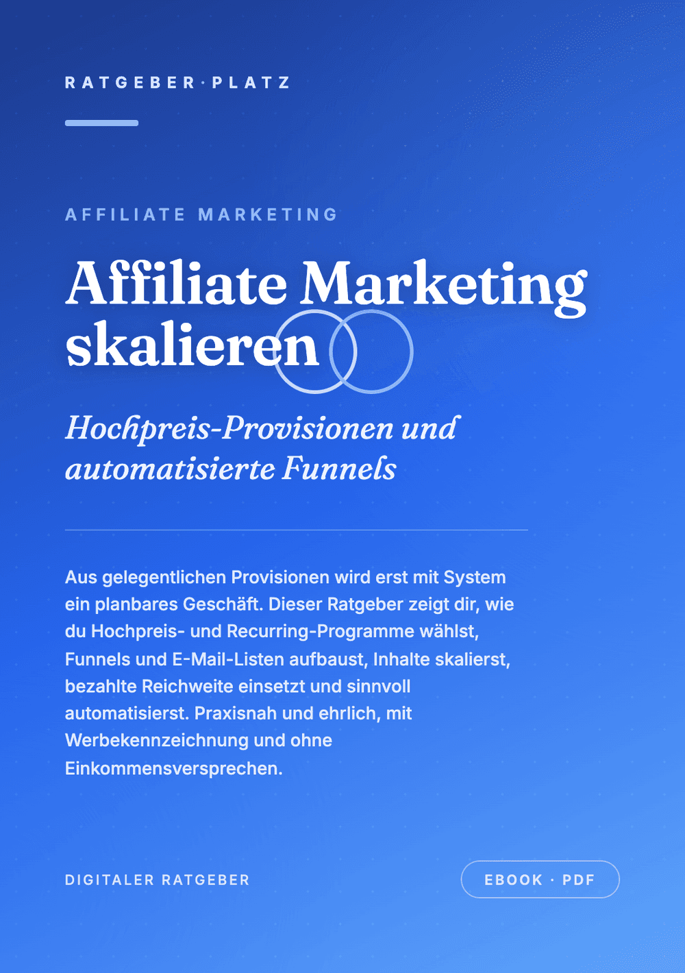 Cover: Affiliate Marketing skalieren