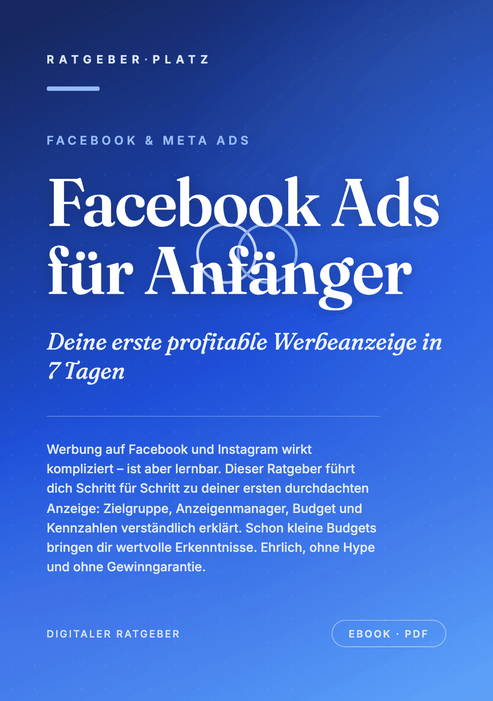Cover: Facebook Ads für Anfänger