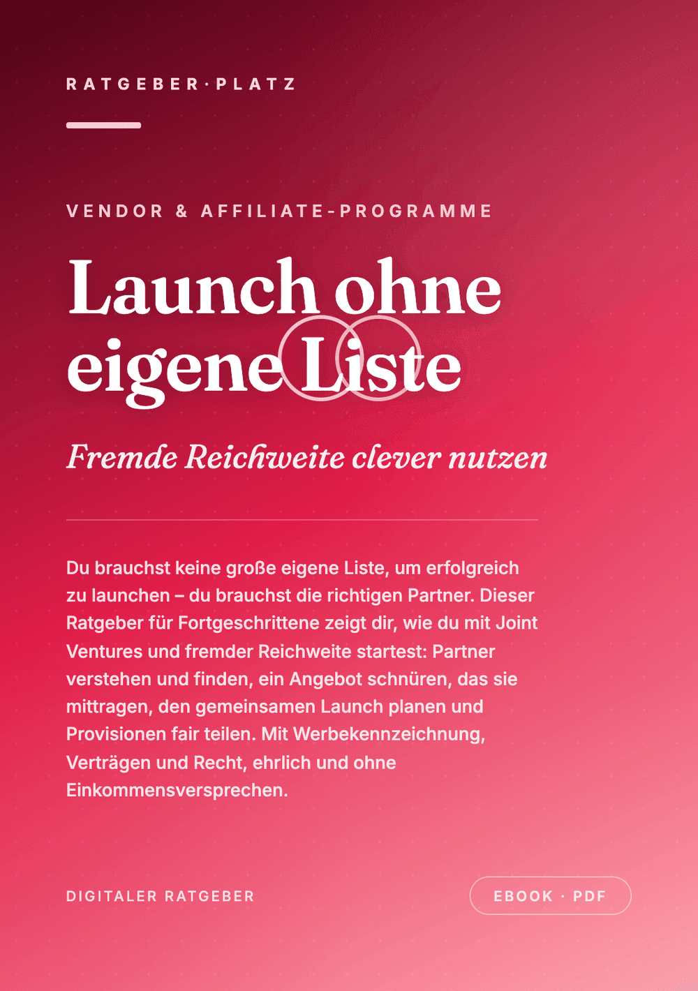 Cover: Launch ohne eigene Liste