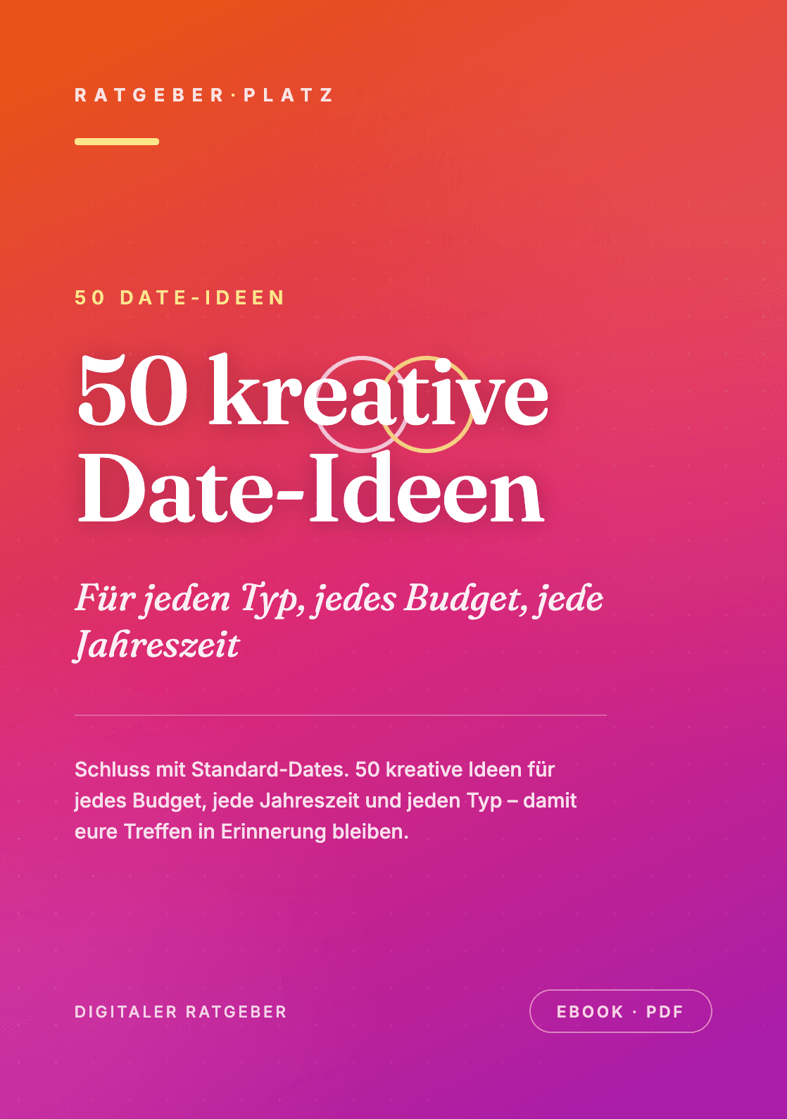 Cover: 50 kreative Date-Ideen