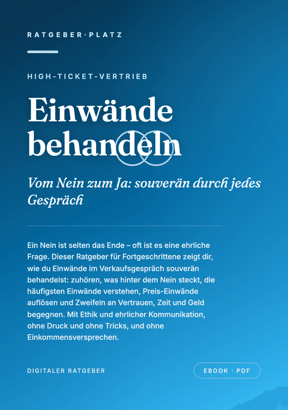Cover: Einwände behandeln im Closing