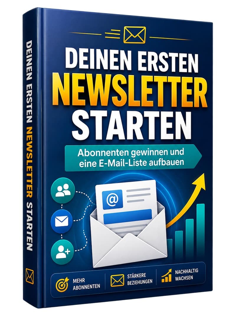 Cover – Deinen ersten Newsletter starten: PDF-Ratgeber von RatgeberPlatz.de