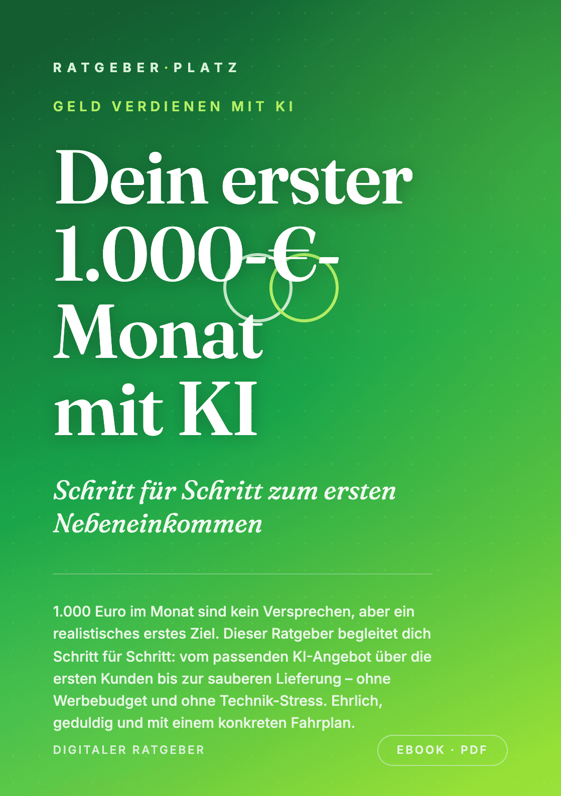 Cover: Dein erster 1.000-Euro-Monat mit KI