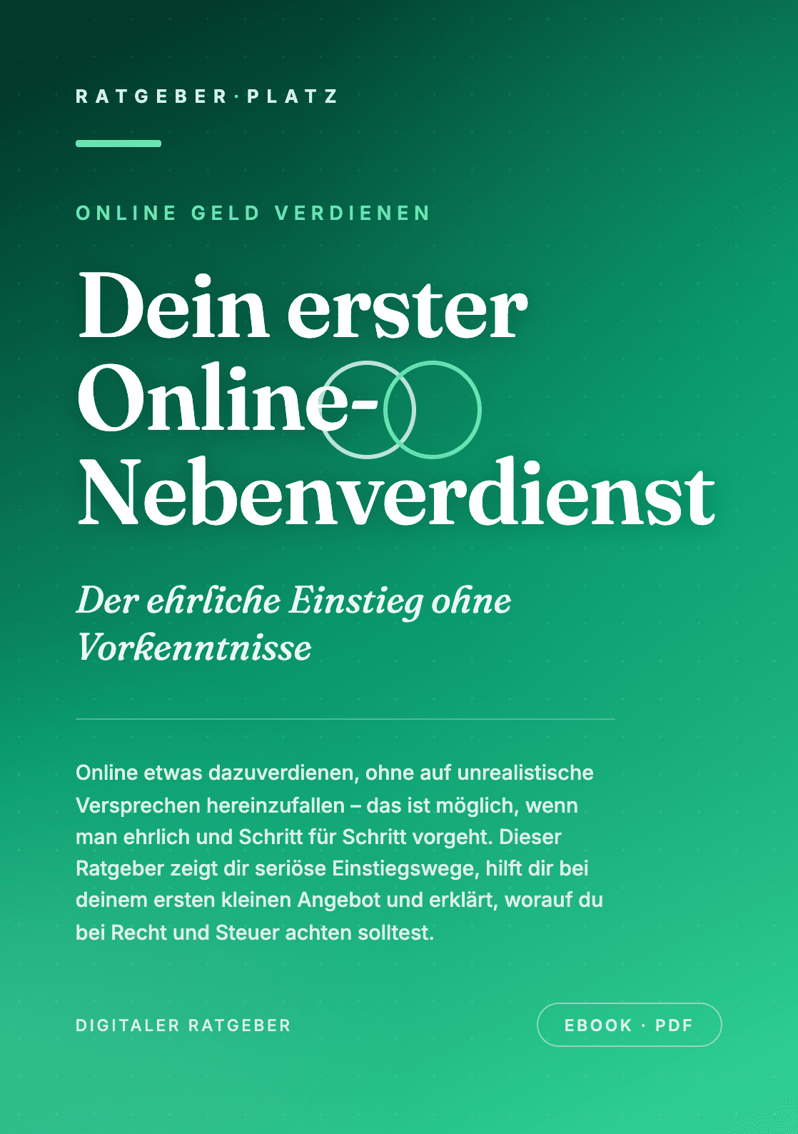 Cover: Dein erster Online-Nebenverdienst
