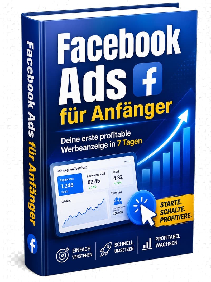 Cover – Facebook Ads für Anfänger: PDF-Ratgeber von RatgeberPlatz.de