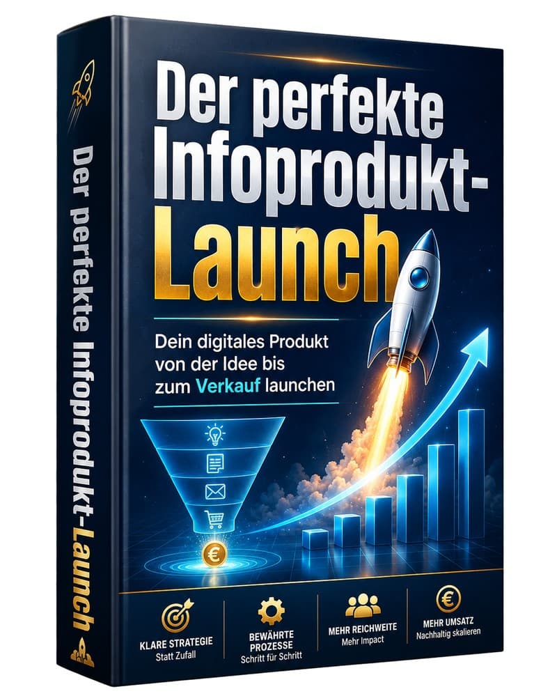 Cover – Der perfekte Infoprodukt-Launch: PDF-Ratgeber von RatgeberPlatz.de