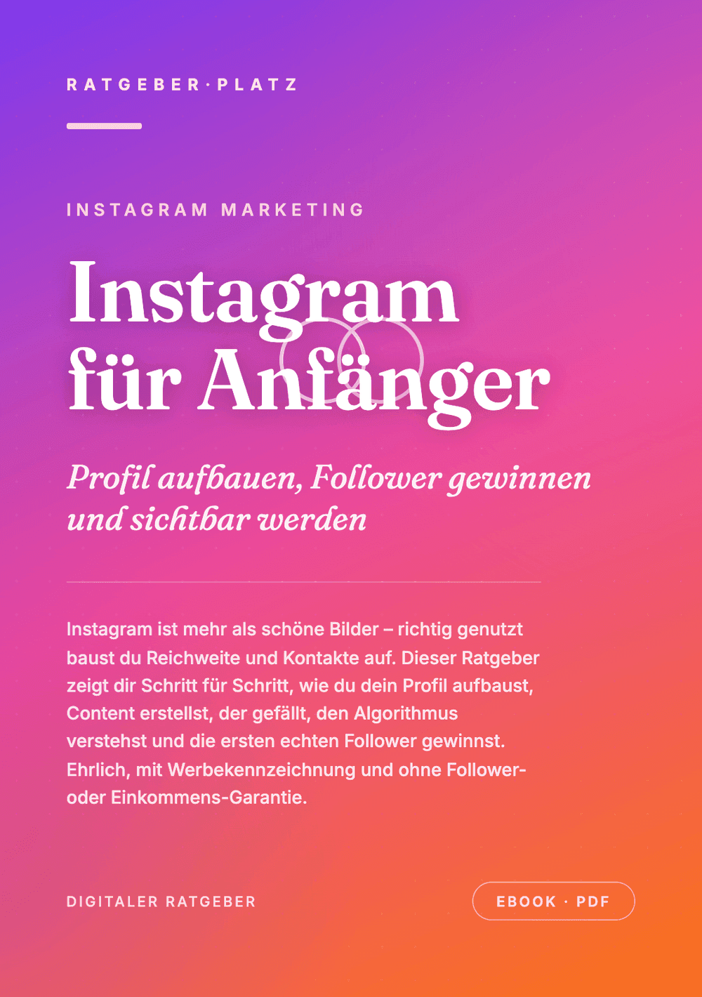 Cover: Instagram für Anfänger
