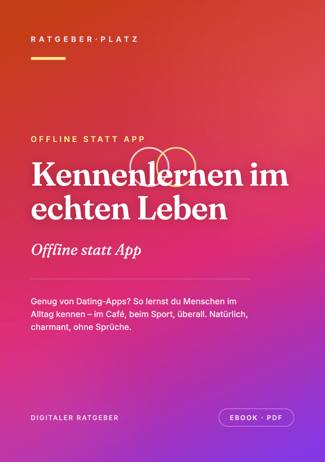 Cover: Kennenlernen im echten Leben