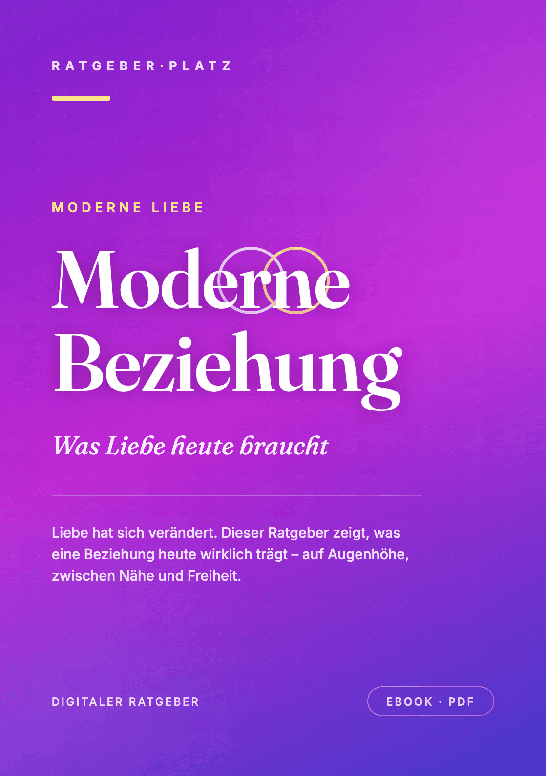 Cover: Moderne Beziehung