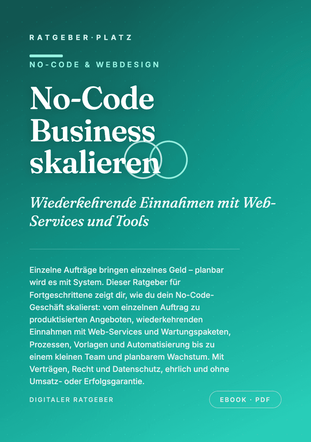 Cover: No-Code Business skalieren