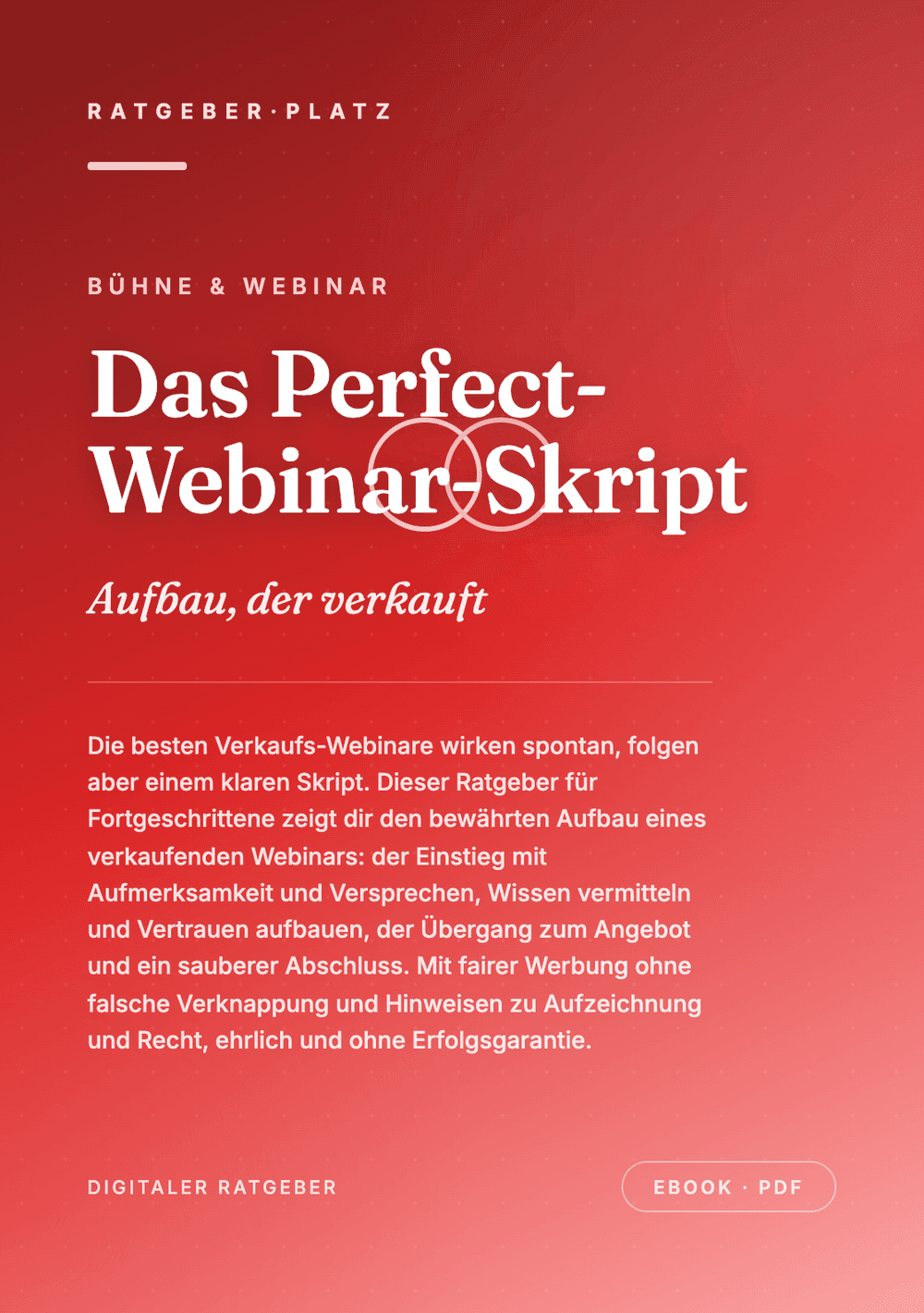 Cover: Das Perfect-Webinar-Skript