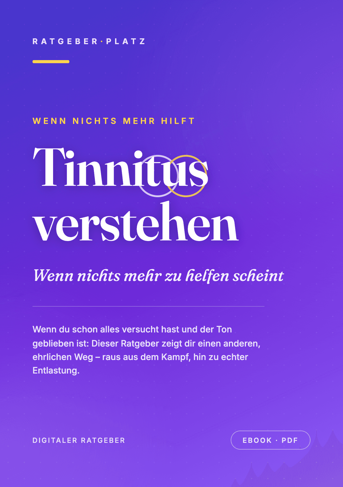 Cover: Tinnitus verstehen und bewältigen